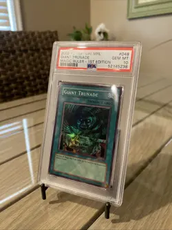 2002 YU-GI-OH! Giant Trunade MRL-048 1st Edition PSA 10 GEM MT - Image 1
