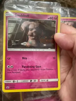 4 SEALED Pokemon SNUBBULL BLACK STAR PROMO Cards. - Image 2