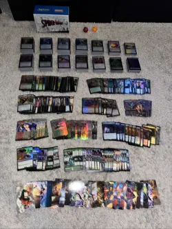 1427x Card Lot- Spider-Man Collector Set Foil Rare Extended Borderless Comic Web - Image 1