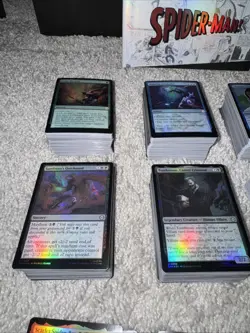 1427x Card Lot- Spider-Man Collector Set Foil Rare Extended Borderless Comic Web - Image 2
