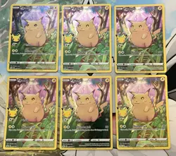 Pokemon TCG Celebrations Pikachu Lot Of 6 Cards - Image 1