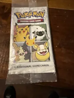 SEALED 25th Anniversary General Mills Pokemon Cereal 3 Card Booster Packs cards - Image 1