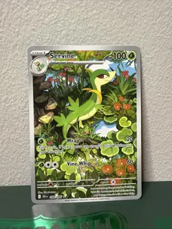 Pokemon TCG Servine S&V Black Bolt 088/086 Illustration Rare Card NM - Image 1