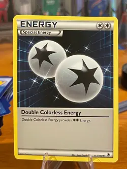 2014 Pokemon XY Phantom Forces Double Colorless Energy Card 111/119 Uncommon MP - Image 1