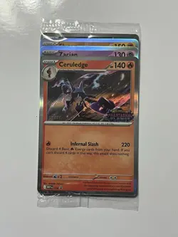 Pokemon Mega Evolution Phantasmal Flames Prerelease STAFF Promo (4 Cards) SEALED - Image 1