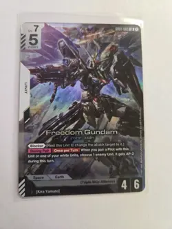 Gundam Card Game - Freedom Gundam - Newtype Rising - GD01-065 LR - NM - Image 1