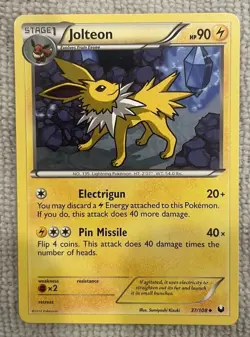 Jolteon Dark Explorers Regular Card 37/108 - Image 1