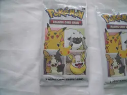 2 2021 SEALED 25th Anniversary General Mills Pokemon Cereal 3-Card Booster Packs - Image 3