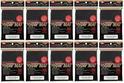 New Hyper Mat Black KMC Card-Barrier Matte Sleeves 80 pcs x 10 set - Image 1