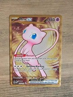 Pokemon TCG Mew ex 205/165 151 Secret Rare Metal Card NM - Image 1