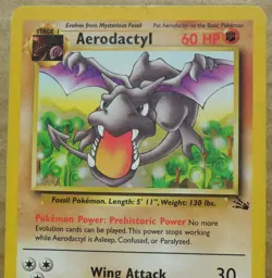 Aerodactyl 16/62 Rare Non-Holo Fossil Set Pokemon Card MP - Image 2