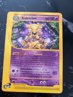 Alakazam Non-Holo Rare Expedition 33/165 Pokemon Card Very Light Played - Image 1