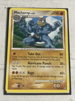 Machamp LV.62 20/100 Non Holo Rare Pokemon Card - Image 1