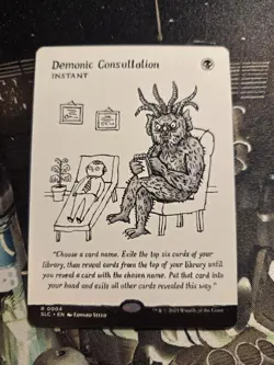 MtG DEMONIC CONSULTATION Secret Lair Encyclopedia Single Card Magic - Image 1