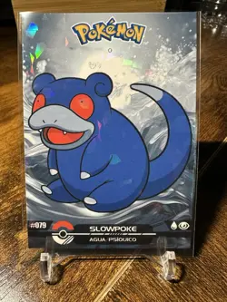 2025 Pokemon Crystal Card Collection Black Dark Edition #079 Slowpoke Holo - Image 1