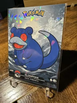 2025 Pokemon Crystal Card Collection Black Dark Edition #079 Slowpoke Holo - Image 2