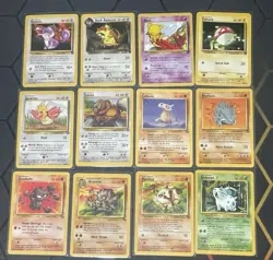 Pokemon TCG Vintage Card Lot Base Set 20+ Cards WOTC - Image 1