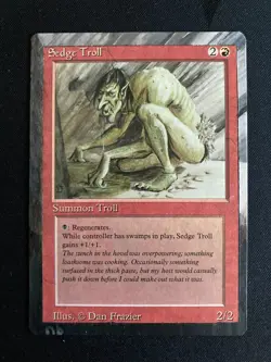 Sedge Troll (Revised MTG) ALTERED playset of four (4) hand painted! - Image 2