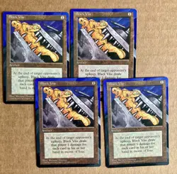 Black Vise (4th Edition) ALTERED playset of Four (4) floating border style! - Image 1