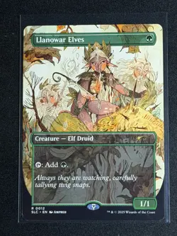 MTG Secret Lair Encyclopedia of Magic the Gathering Llanowar Elves RARE - Image 1