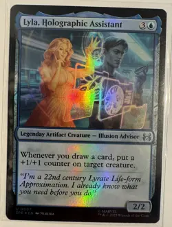 Lyla, Holographic Assistant Foil 0007 Marvel’s Spider-Man MTG NM - Image 1