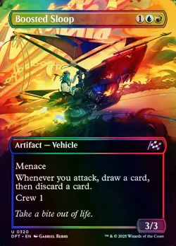 Boosted Sloop (Borderless) Aetherdrift NM MTG Foil - Image 1