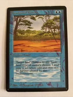 Phantasmal Terrain Limited Edition - Beta Edition Regular Magic The Gathering - Image 1