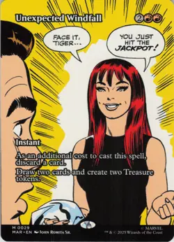 Unexpected Windfall (Borderless) M Marvel Universe Eternal-Legal 29 NM Normal MT - Image 1