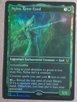 Nylea, Keen-eyed x1 Foil Showcase MTG Magic the Gathering Theros Beyond Death - Image 1