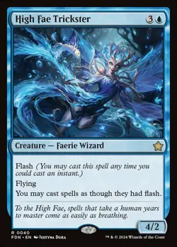 MTG High Fae Trickster - Foil, Foundations, Near Mint, English - Image 1