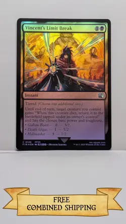 MTG Vincent's Limit Break Final Fantasy Foil Common - Image 1