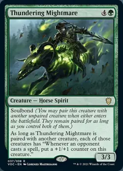 MTG - Thundering Mightmare - Commander: Innistrad: Crimson Vow - NM, English Mag - Image 1