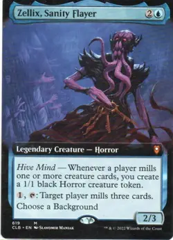 MTG: Commander Legend: Baldur's Gate: Extended Art Zellix, Sanity Flayer: LP Con - Image 1
