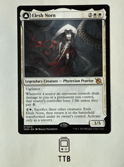 MTG Elesh Norn The Argent Etchings NM, English March of the Machines - Image 1