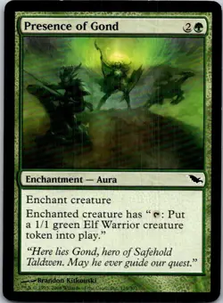 Presence Of Gond Magic The Gathering Shadowmoor Light Play - Image 1
