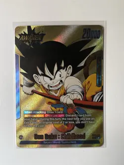 Son Goku : Childhood FB06-025 Gold Leader Dragon Ball Manga Booster Card Fusion - Image 1