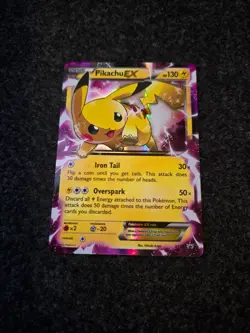 Pokemon Pikachu EX XY84 Black Star Promo Holo - Image 1
