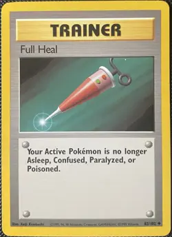 Full Heal 082/102 Base Set Regular - Pokemon Card - Image 1