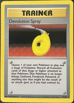 Devolution Spray 072/102 Base Set Regular - Pokemon Card - Image 1