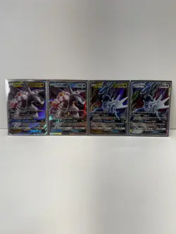 Pokemon TCG Lot - 4 Ultra Rare GX Cards - Palkia & Dialga - NM/Mint - Image 1