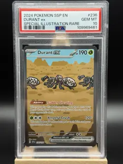 PSA 10 Durant ex 236/191 SIR Surging Sparks SSP Pokemon Card Gem Mint 2 Card Lot - Image 2