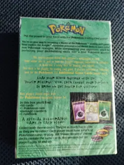 Pokemon Power Reserve Theme Deck WOTC TCG 1999 Jungle Card Set Factory Sealed - Image 2