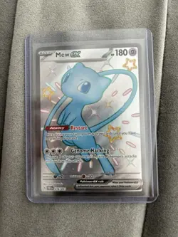 Pokemon TCG Mew EX 216/091 Paldean Fates Full Art Shiny Ultra Rare - Image 1