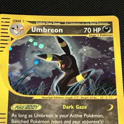 Umbreon Skyridge FULL DOUBLE SWIRL Holo Rare H30/H32 Pokemon Nintendo E Reader - Image 2