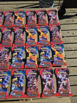 Pokemon TCG: Destined Rivals Sleeved Booster Packs - Lot Of 50 Sealed Packs - Image 5