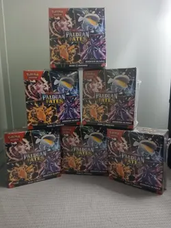 Pokemon TCG Scarlet And Violet Paldean Fates Booster Bundle Sealed Lot of 6 - Image 1