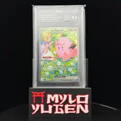 Lillie's Clefairy EX NM MT+ 8.5 (852) 184/159 SV09 TAG Graded Pokemon English - Image 1
