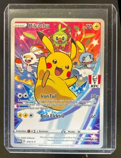 2020 Pokemon KFC Chaki Kids Meal Pikachu Promo #016/S-P - Image 1