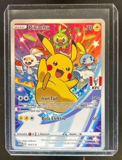 2021 Pokemon IDN SM Promo Charizard KFC Chaki Kids Meal #016/S-P - Image 1