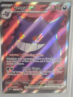 2024 POKEMON TEF EN-TEMPORAL FORCES ULTRA RARE #193 GENGAR EX PSA 9 - Image 2